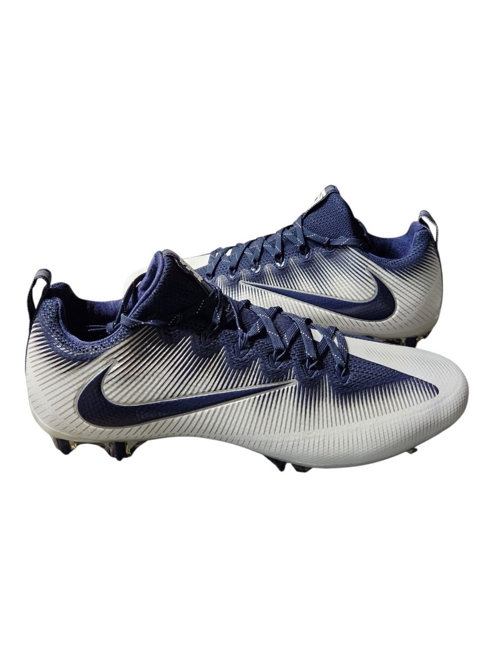 NEW! Nike Vapor Untouchable Pro Low-Top Football Cleats Navy/White